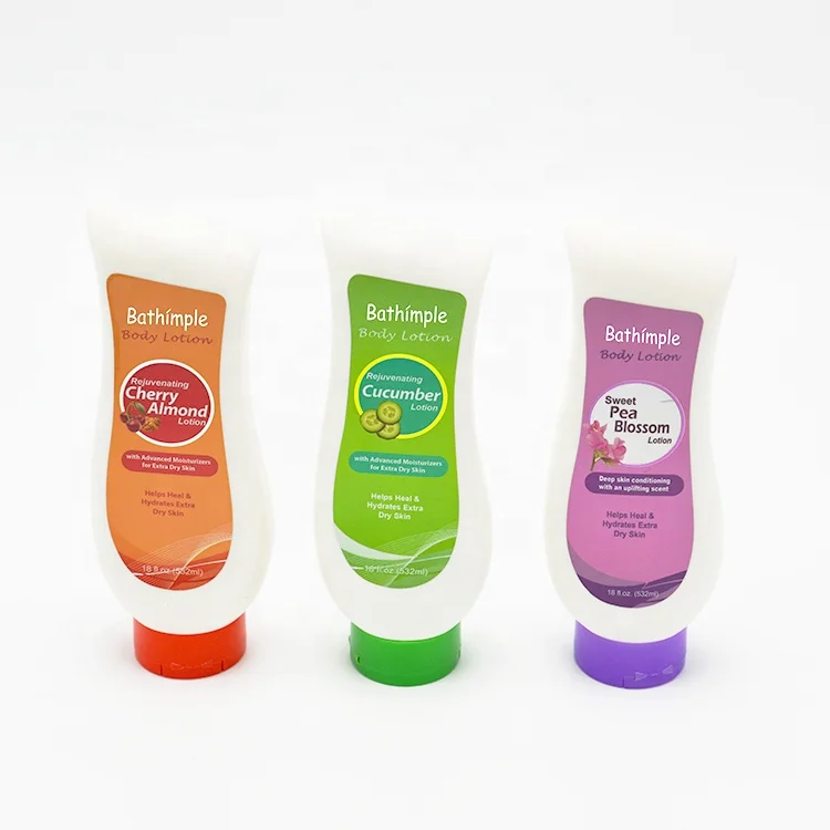 532ml 18oz Large Volume Fairness OEM Wholesale Helps Heal & Hydrates extra Dry Skin Body Lotion with Flip Cap