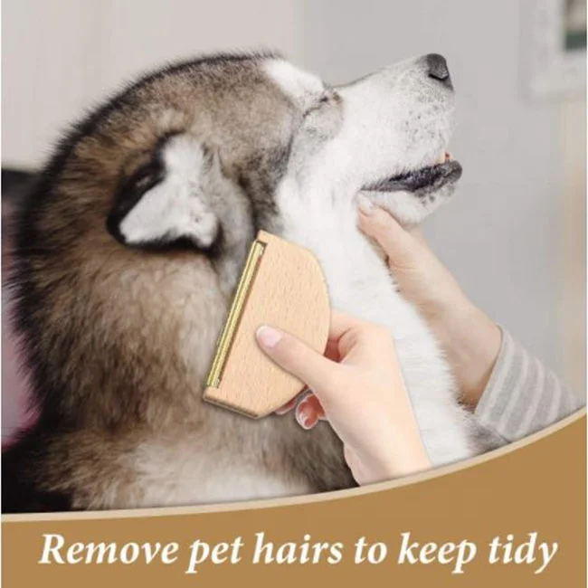 Wooden Cashmere Sweater Comb Beech Lint Remover for Clothing Brushes