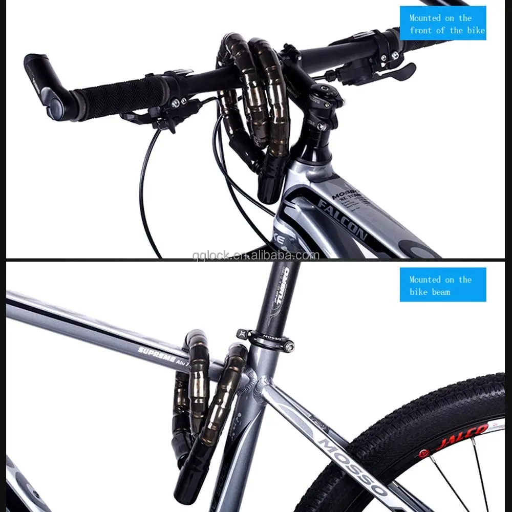 electric scooter Accessories bike security anti-theft steel lock bicycle motorcycle portable joint lock with key