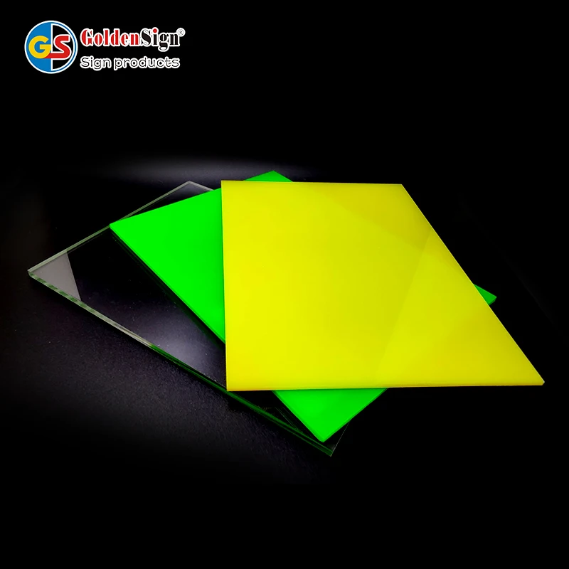 Glass Goldensign разной толщины pmma plexi прозрачный экструдированный акриловый лист из