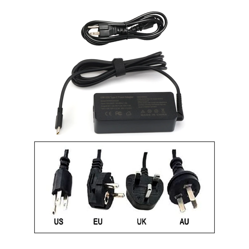 45w 20v 2.25a Watt Usb C Ac Power Adapter Type-c Laptop Charger For Lenovo Laptop