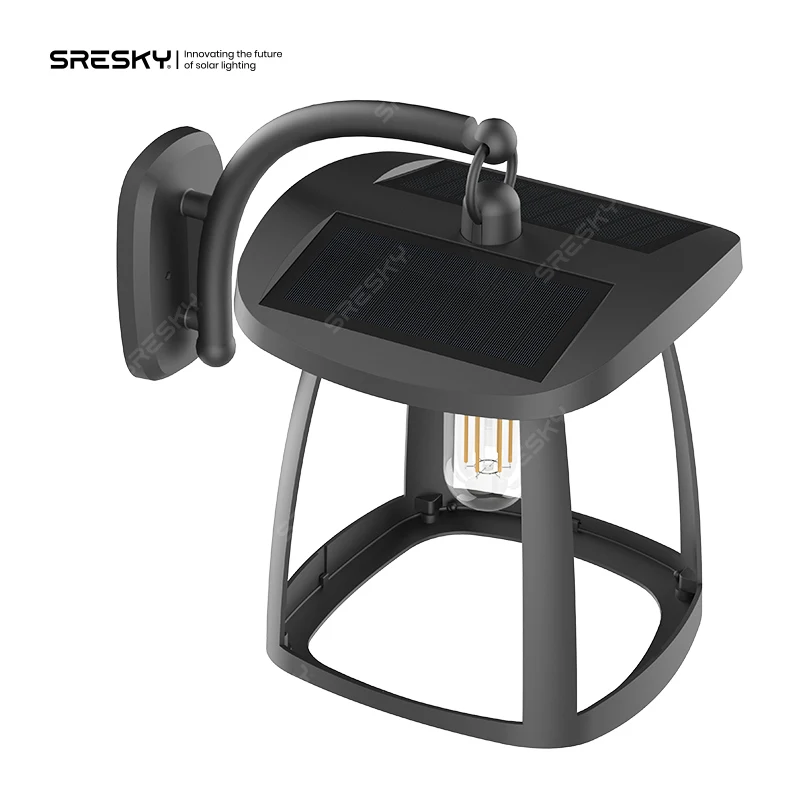 Waterproof Outdoor Garden Fence Lamp Wall Mounted Led Solar Cubic square light Wall Light