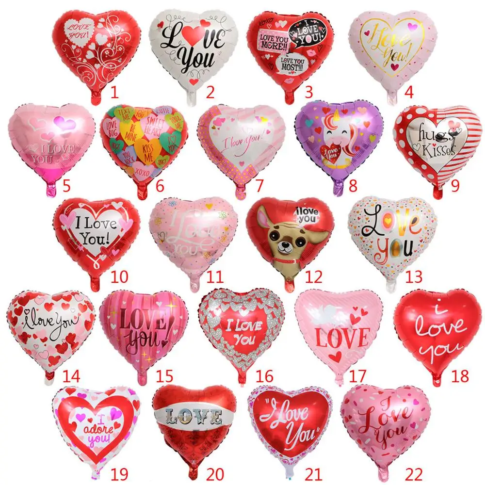 
Wholesale 18inches Love Foil Balloons Helium foil Balloons for Valentines Day Party Decorations 