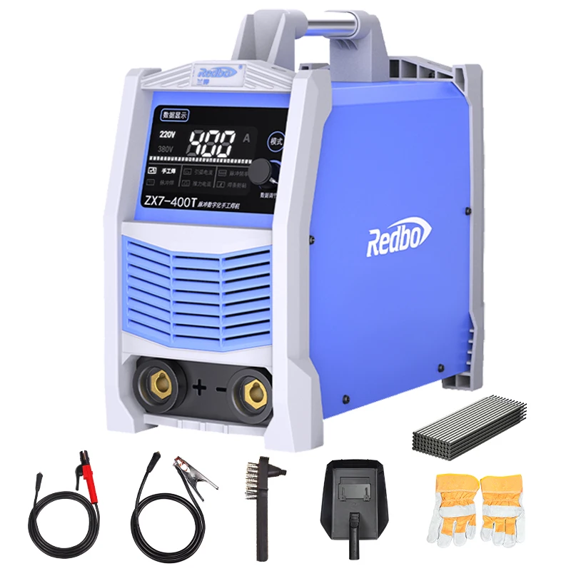 Новый DC IGBT ZX7 400 сварочный аппарат с ЖК-дисплеем tig mma pulse 3 в 1 портативный для дуговой сварки 220 В 380 ручные металлические дуговые сварочные аппараты