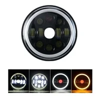 HEPAI High performance round Driving lights auto angel eyes 7inch Led headlight