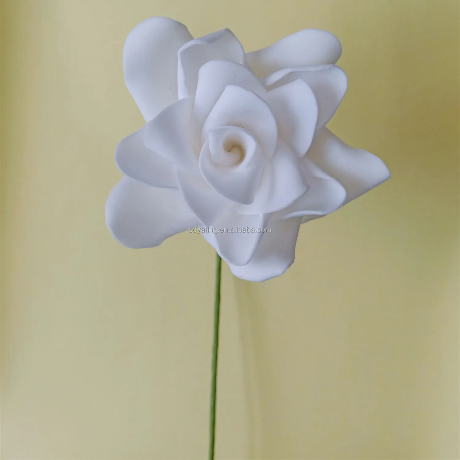 Factory Customized Poam High Quality Simulate Artificial Decorative Gardenia Flower