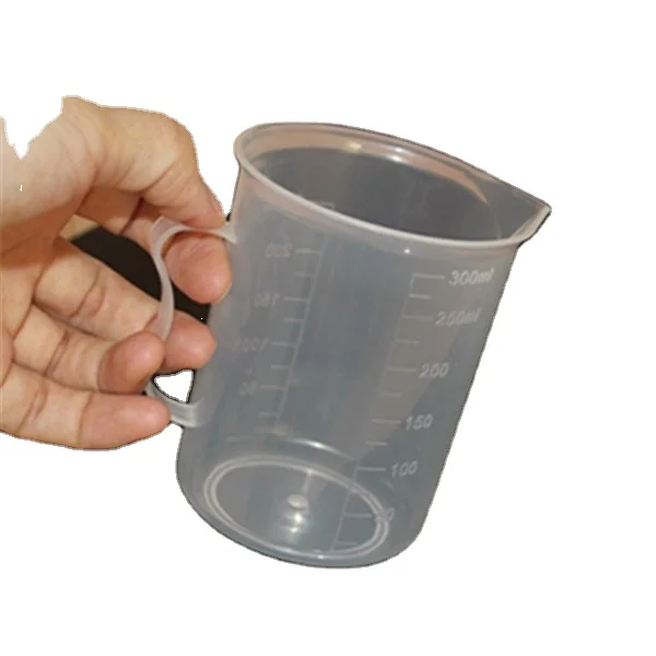 New products 1000ml plastic graduated container with comfortable handle Laboratory Plastic Beakers