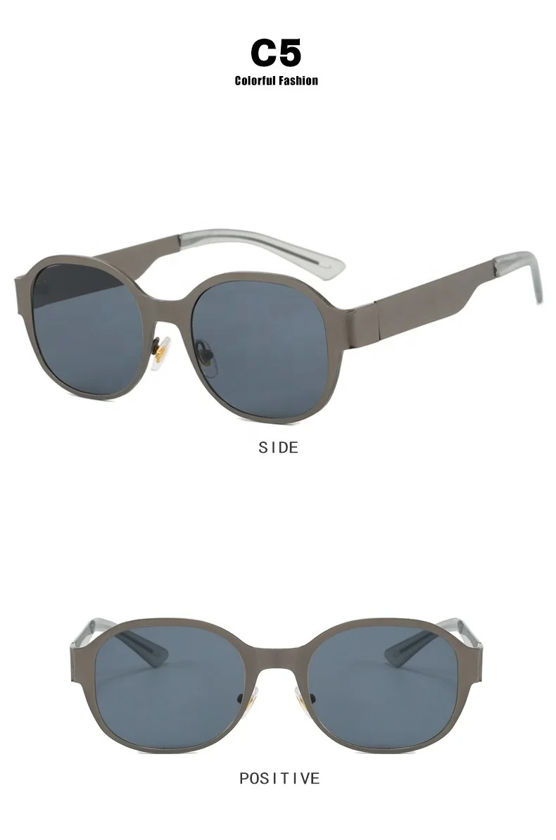 2024 Luxury Brand Hip Hop Metal Frame Fashion Sunglasses Square UV400 Irregular Thick Frame Square Sunglasses For Women