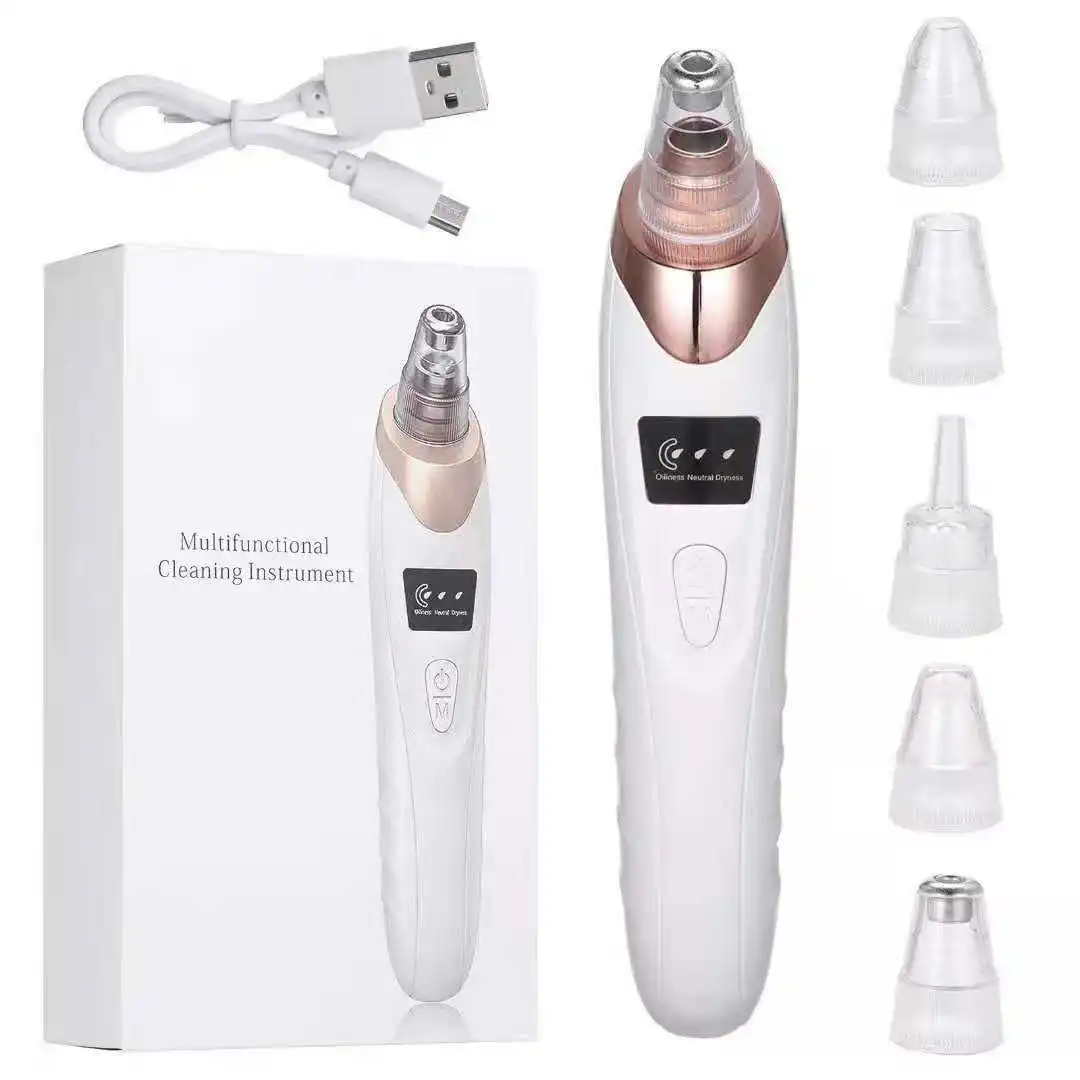Household Blackhead Remover Rechargeable Pore Vacuum Facial Cleaner Unclogging Pores