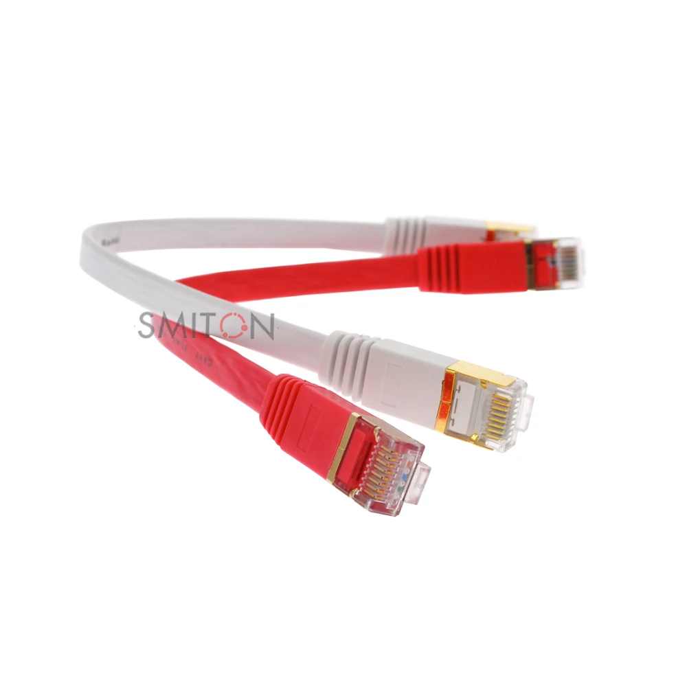 Shielded RJ45 Ethernet Network Flat CAT7 Lan Cable