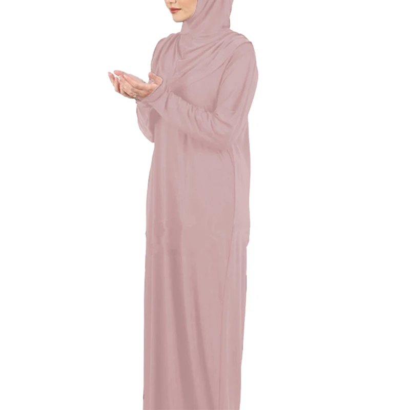 Islamic Muslim Women Prayer Dress Dubai Khimar Long Hijab Jilbab Islamic Overhead Abaya