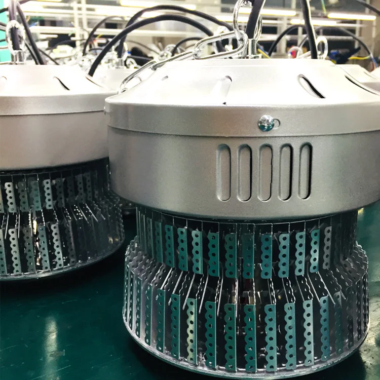 
High light factory lighting round shape indoor ceiling mounting 100w 150w 200w 250w led high bay lighting 