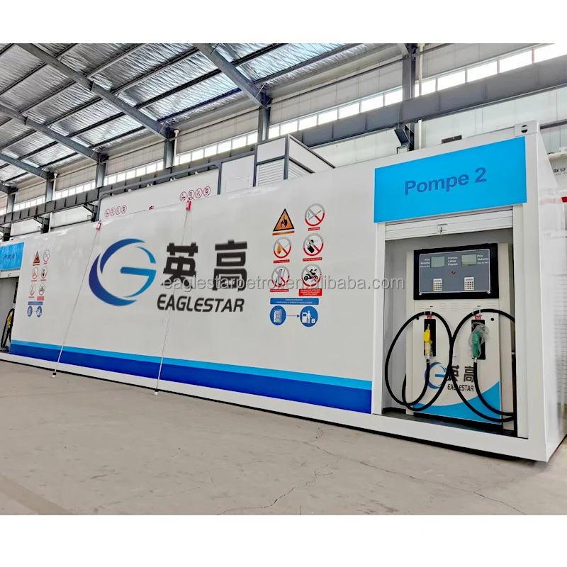 Container Petrol Station Fuel Dispenser with Tank Portable Bunted Diesel Fuel Tank 10000 liters