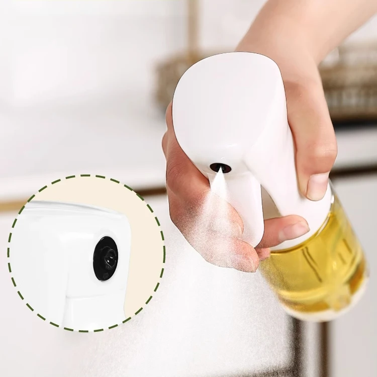 Wholesale Air Fryer BBQ Oil Mist Sprayer 200ML 300ML 500ML Plastic Olive Oil Dispenser Spray Bottle for Kitchen Cooking