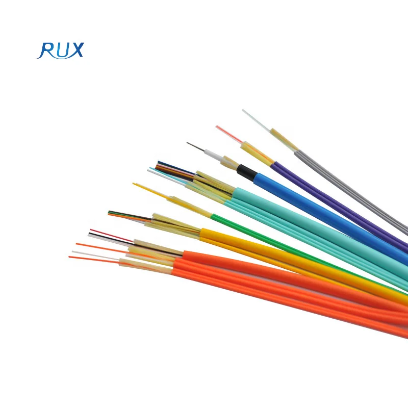 Duplex Aramid Yarn Strengthened Distribution G657A GJFJBH Indoor Fiber Optical Cable