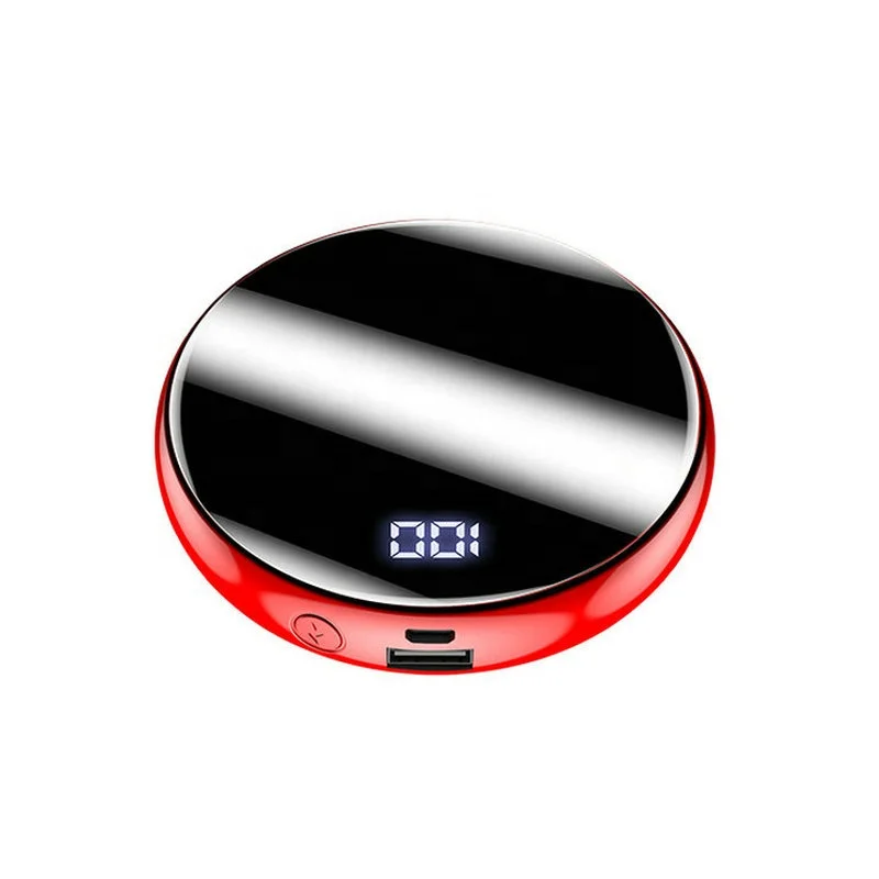 2023 New Arrivals Custom Smart Wallet Power Bank Portable Fast Charging 8000mAh Mini Specular Power Bank For Mobile Phones