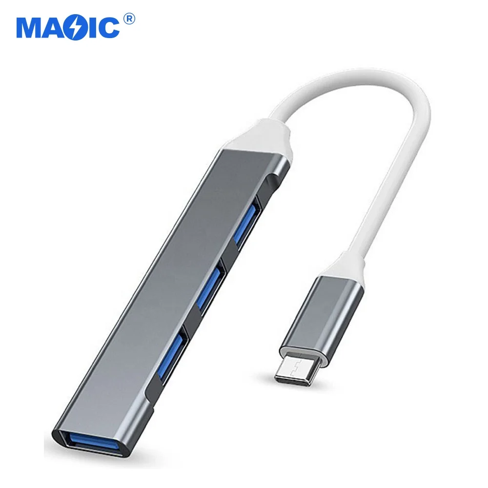 Custom 4 In 1 7 In 1 Type C USB3.1 USB3.0 Hub to USB2.0 USB3.0 Adapter Docking Station Multifunction USB Hub