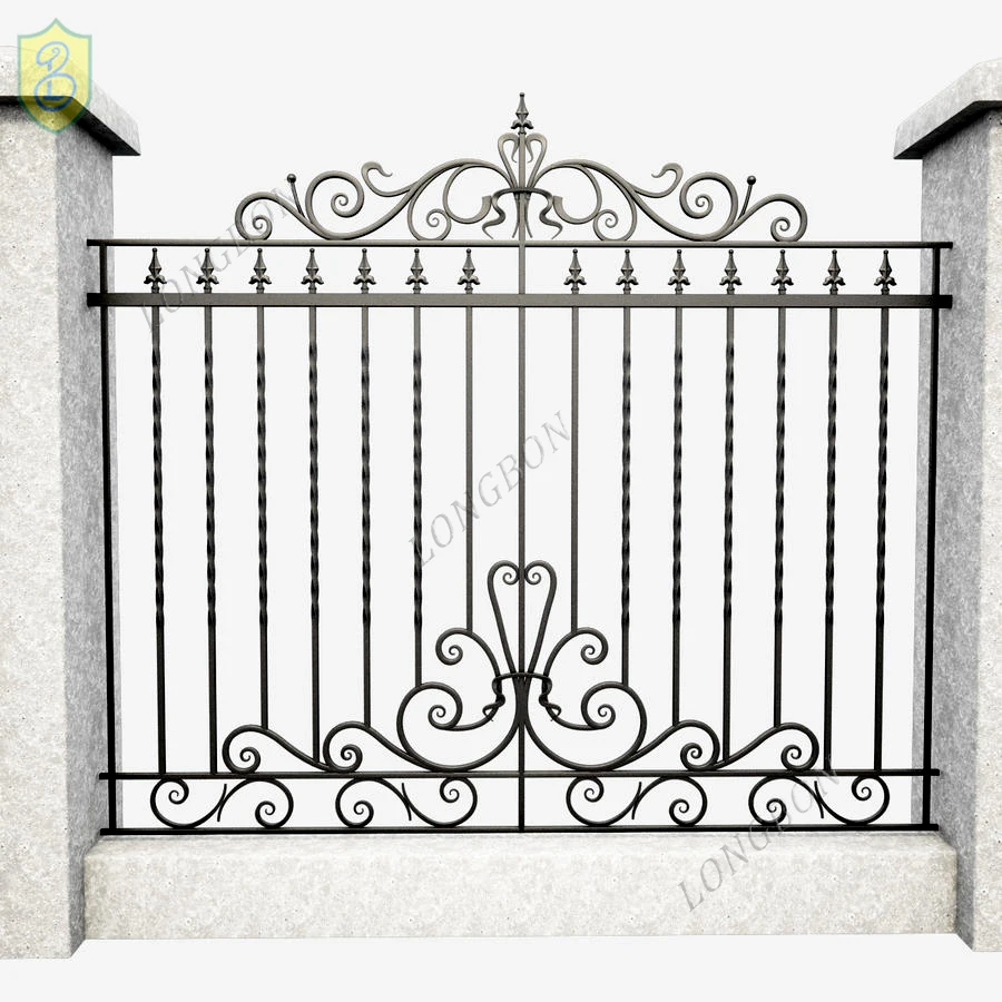 Good Quality Wrought Iron Fence Gate Grill Metal Fence Design