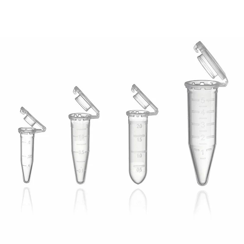 Laboratory Plastic 0.5ml 0.2ml Conical Falcon Centrifuge Tube With Screw Cap