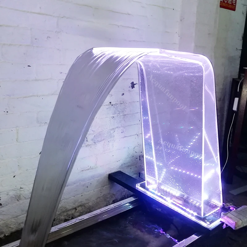 home accessories decoration water features fountain artificial waterfalls acrylic water blade waterfall