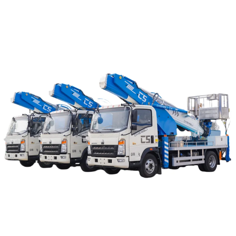 Sinotruk HOWO 28 м воздушная Рабочая платформа подходит для установки и обслуживания линии электропередачи горячая распродажа