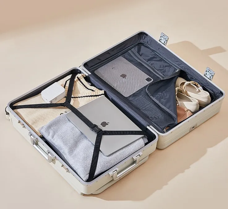 Multifunctional PC Travel Luggage Bags Aluminum Frame Trunk Luggage Carry on Luggage