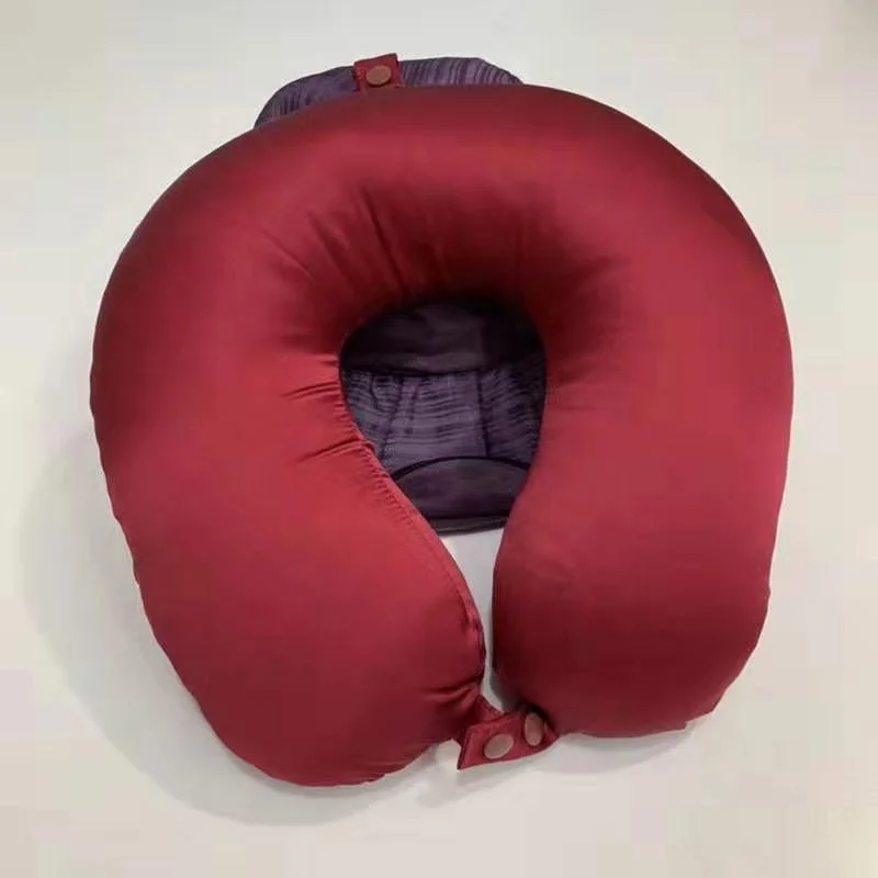 Cheersee white pure solid custom wholesale 100% mulberry silk travel pillow for airplane