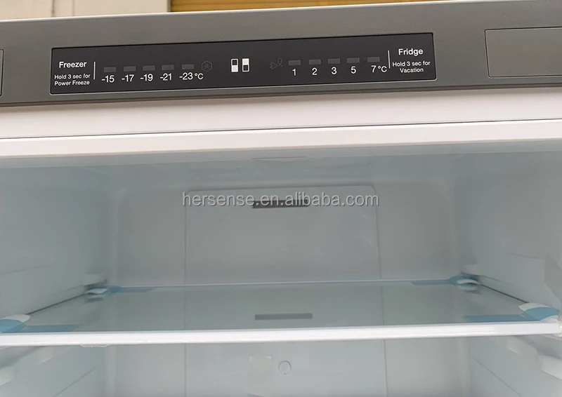 inverter kitchen refrigerator with double door Slim fridges for home appliances ice cube display neveras compact R290 Rotary