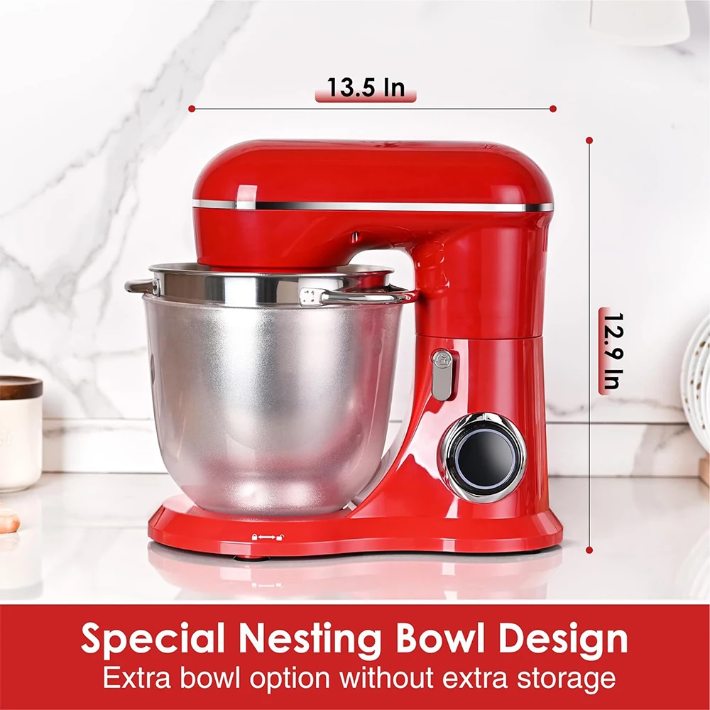 Landwee Household Kitchen Bakery Professional Bread Aid 4.5L 5.5L Automatic Home Dough Mini Cake Food Stand Mixer