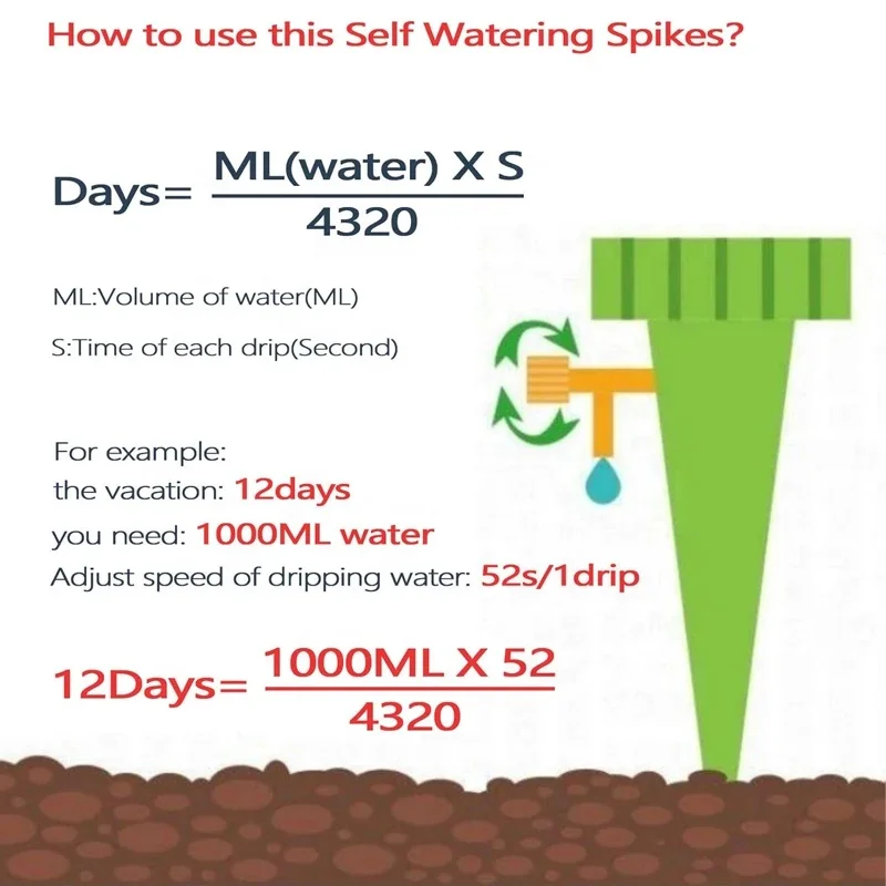 12Pcs Drip Irrigation System Plant Watering DIY Automatic Drip Water Spikes Taper Watering Plants Automatic Houseplant Watering