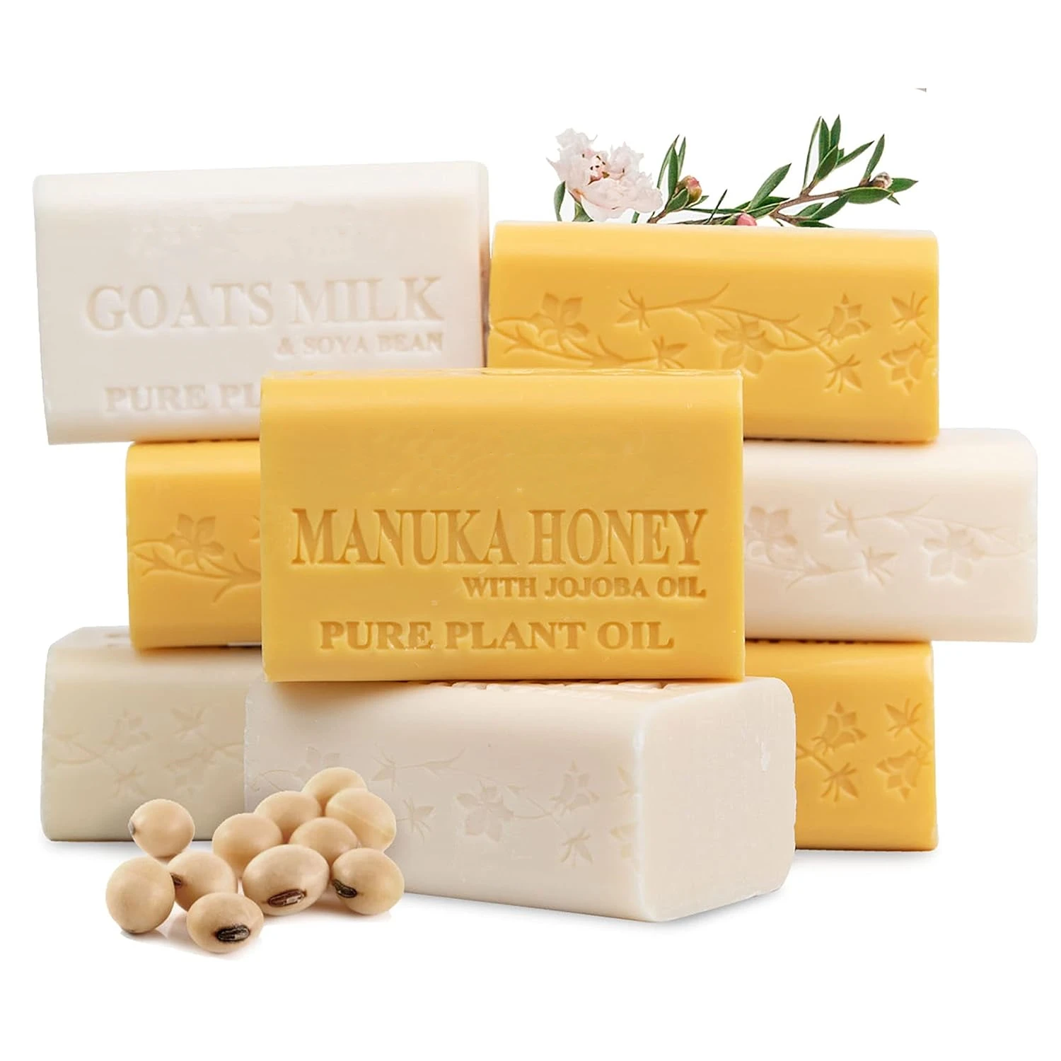 Private Label Organic Natural Classic Goats Milk and Manuka Honey Soaps Soothing Face And Body Cleansing And Moisturizing