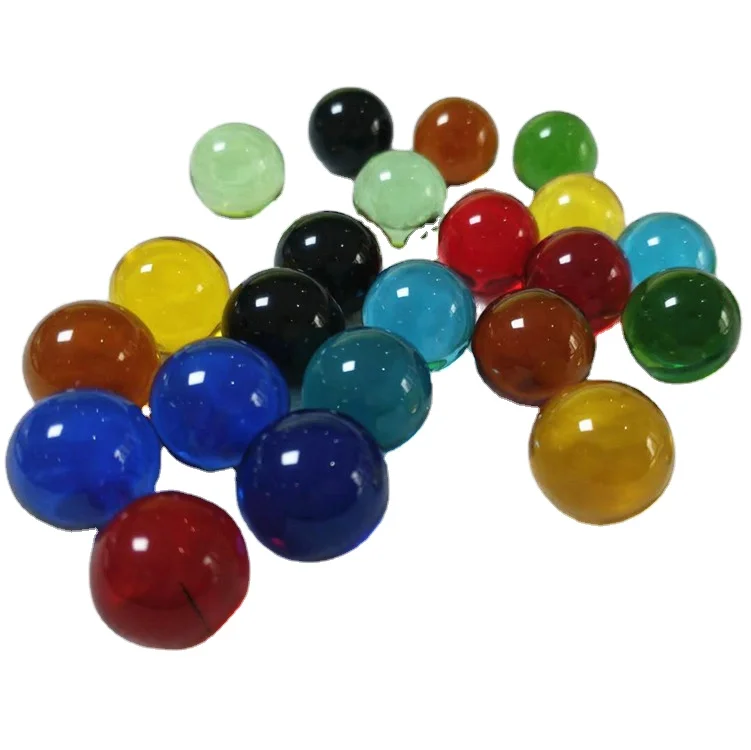 Оптовая продажа, полированный круглый цветной стеклянный мраморный шар