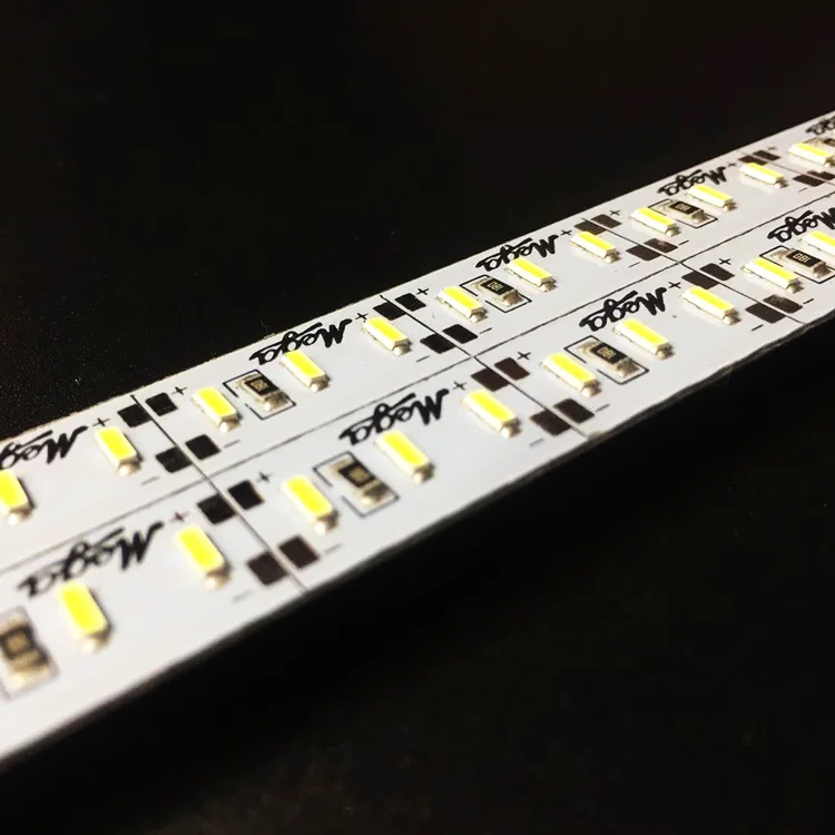 Алюминиевая светодиодная 100 см Светодиодная жесткая полоса постоянного тока 12 В 72 144 SMD 4014 Жесткая лампа для кухонного шкафа