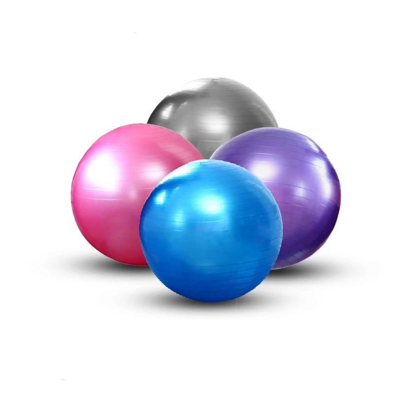 Hot Sale Home Gym Thickened Anti-Burst Yoga Balance Ball Inflatable Exercise Ball 55cm 65cm 75cm PVC Yoga Ball