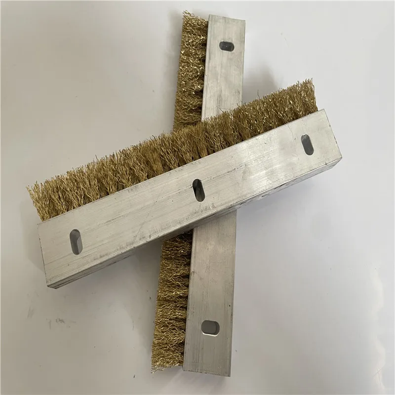 Metal aluminum alloy base brass wire material industrial belt brush factory price