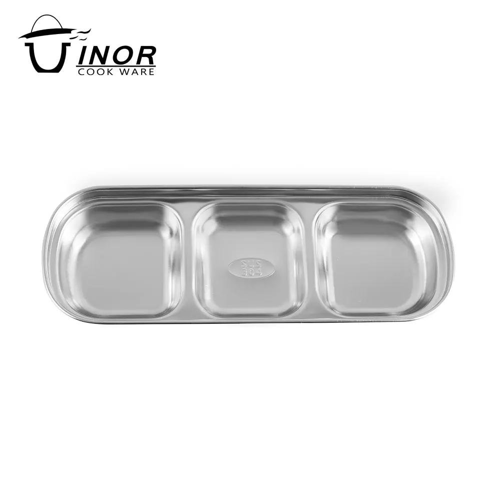 stainless steel dinner plate soy sauce dish for wholesale