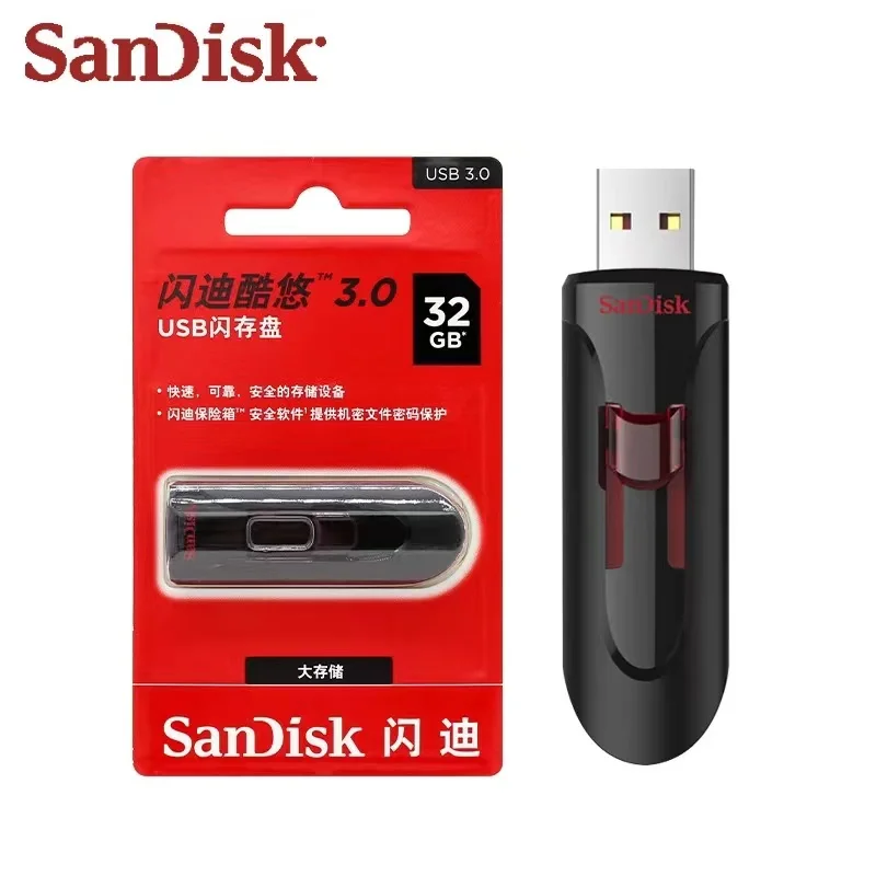 For SanDisk CZ600 USB Flash Drive usb flash USB 3.0 Pen drive 16GB 32GB 64GB 128GB Stick pendrive Disk