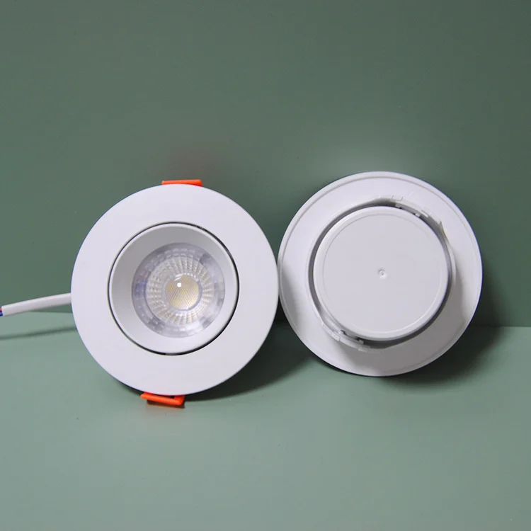 Indoor Lighting Round Square Recessed adjustable Smd Downlight 3w 5w 7w Ceiling Led Spot Light 110v 220v