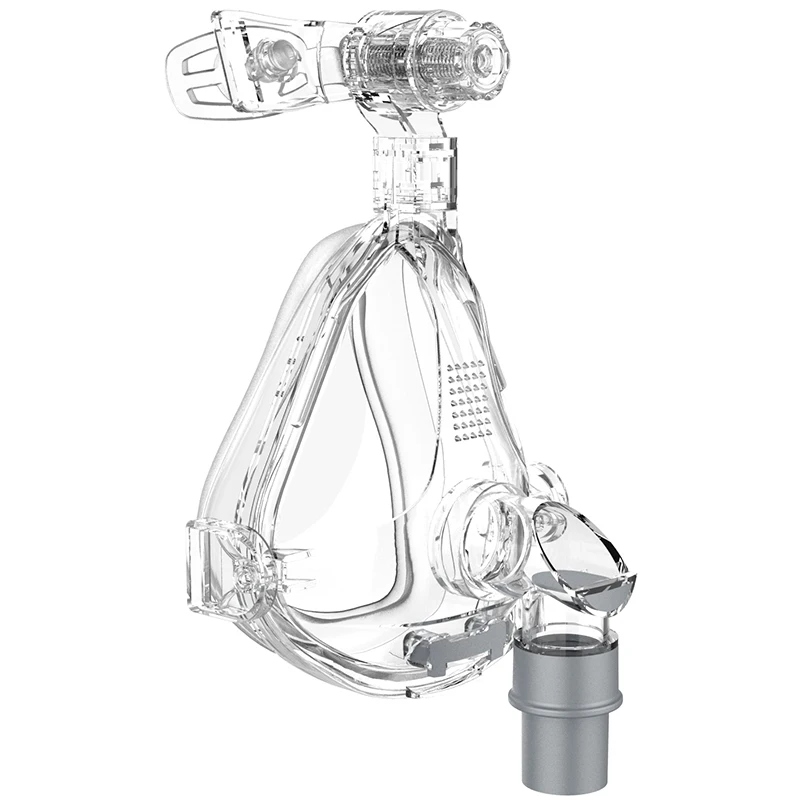 Auto breathing cpap machines double silicone full face snorkel respirator cpap mask with CE ISO certifications