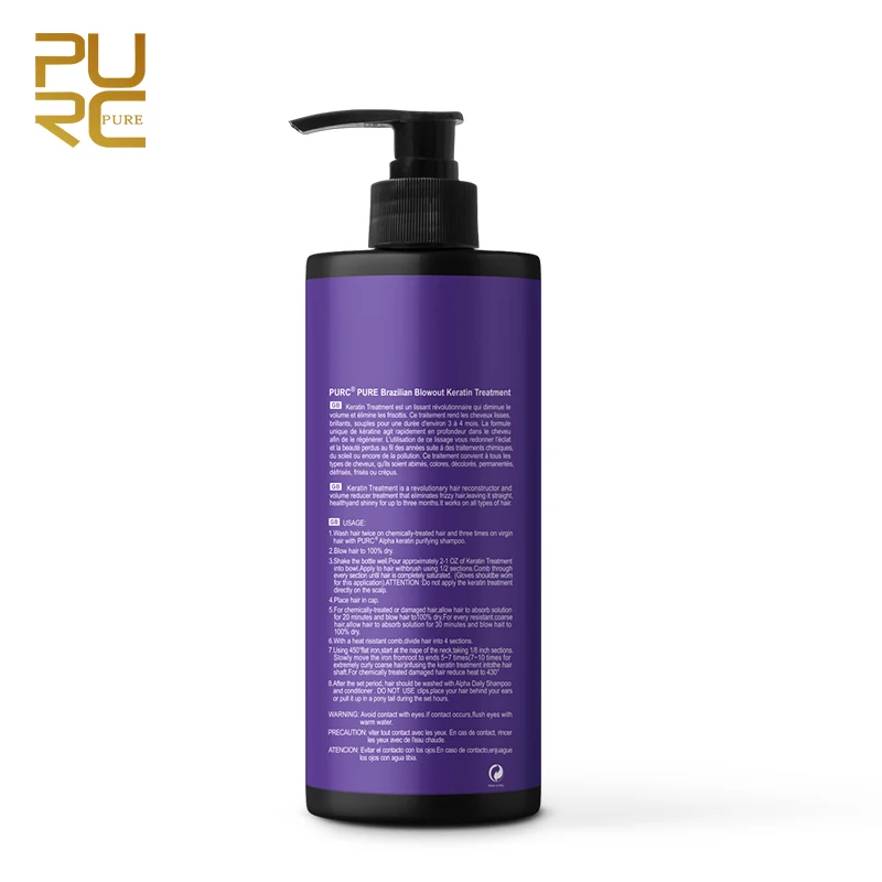 Factory Lavender Permanent Hair Straightening Cream Organic Pure Hair Keratin Treatment Brazilian Blowout