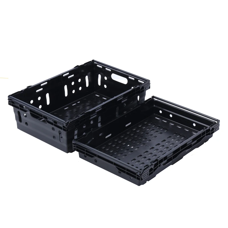 Supermarket Crate Heavy Duty Durable Recycle Mesh Vegetable Fruits Nestable plastic crate