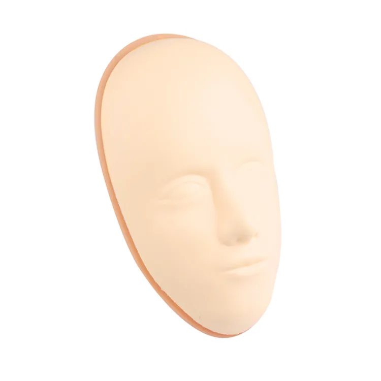 Premium Quality 5D Facial Tattoo Training Head Silicone Practice Permanent Makeup Eyebrow Tattoo Skin Mannequin Doll Face Head