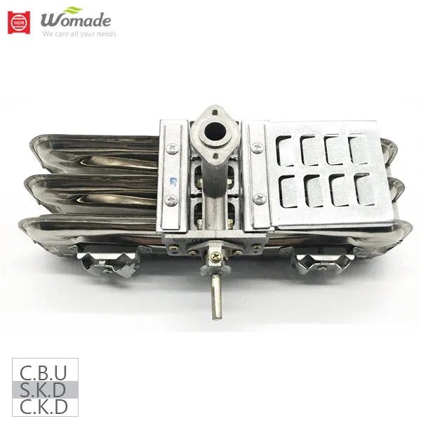 Gas water heater spare parts harmonica type gas burner burner 250mm/260mm 4 rows burner flue type water heater burner SKD/CKD