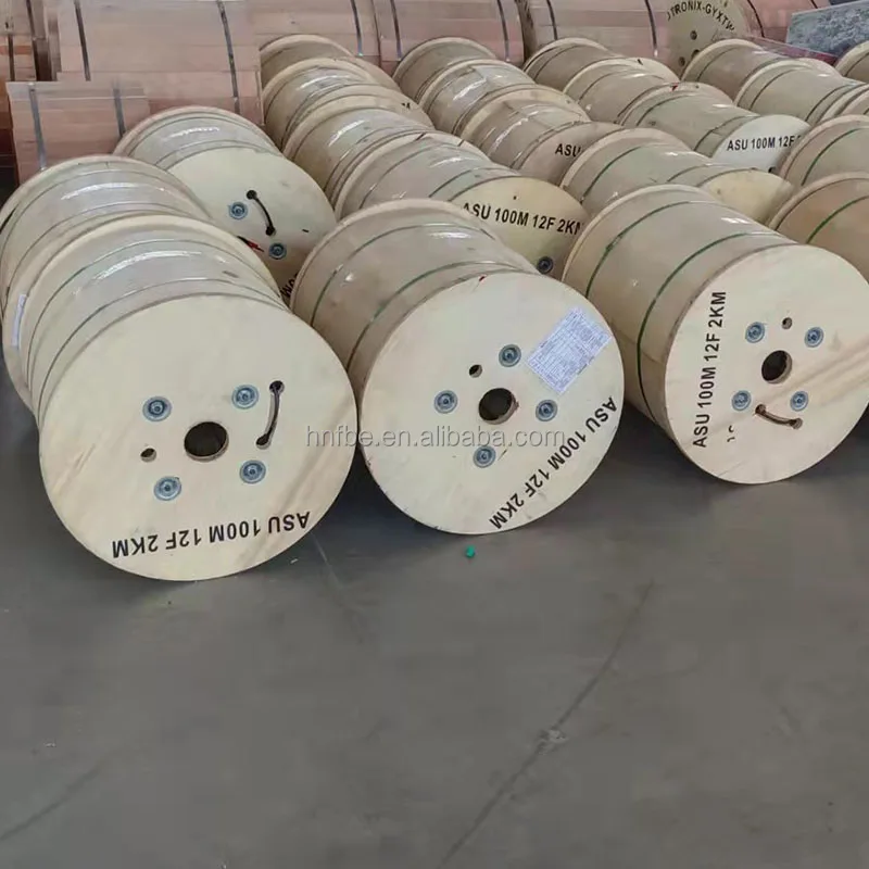 FTTH Anatel Cabo Fibra Optica GYFFY asu80 asu120 6fo 12fo 4f 12f 4 6 8 hilos 16 fo 12 24 core fiber optic asu drop cable