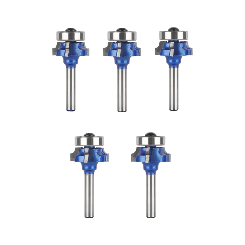 Blue Z4 Corner Round Bit Router Bit Woodworking Milling Cutter For Wood Bit Face Mill Carbide Cutter End Mill