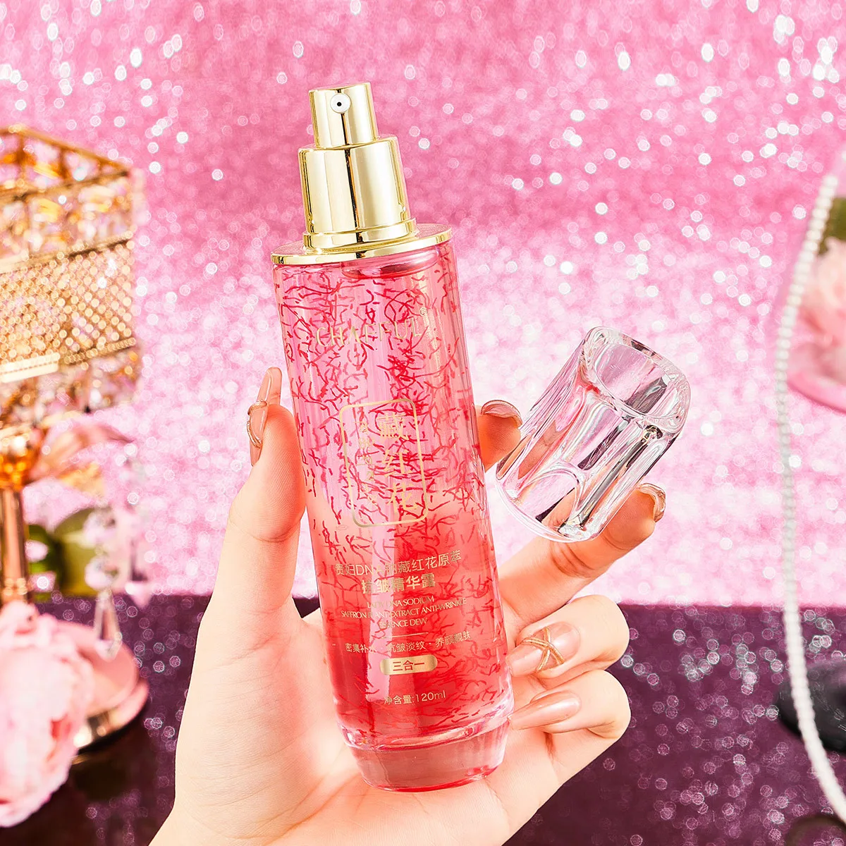 OEM Moisturizing Lady DNA Sodium Saffron Original Anti-Wrinkle Essence Facial Moisturizing Essence 120ml