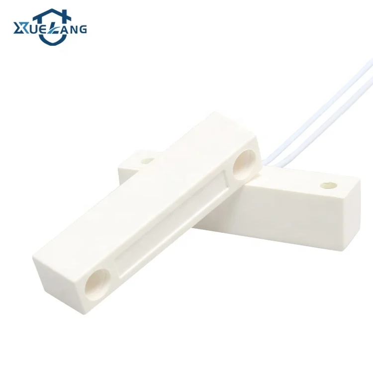 Anti-fire ABS shell center leads surface screws mounted wired magnetic reed switch abs proximity sensor