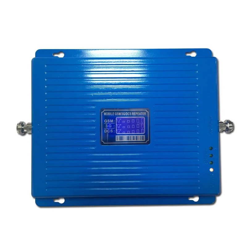 900MHz 1800MHz 2100MHz Triple Band 2g3g4g Mobile Signal Booster GSM W-CDMA LTE DCS Repeater with Screen Display