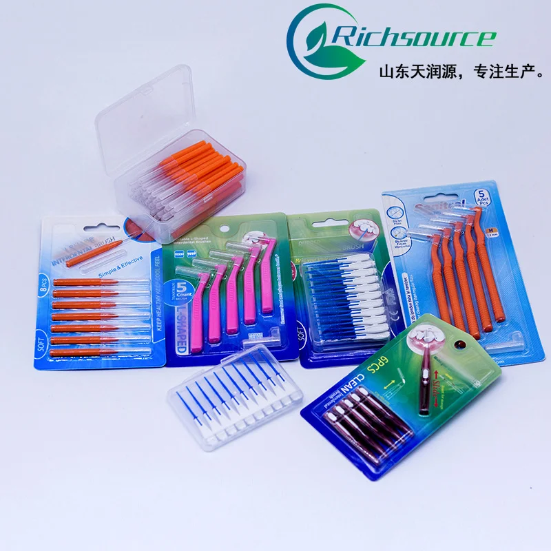 L type dental brush oral cleaning Interdental brush Orthodontic Dental Teeth Brush