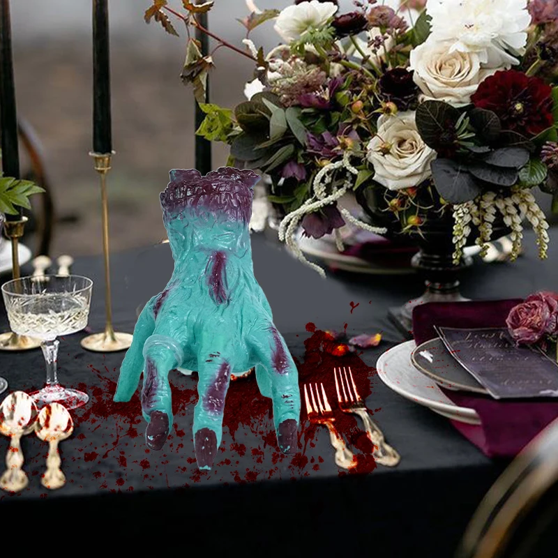 Wholesale Halloween Decoration Scary Horror Props Moving Running Hand Voice Animated Electric Toy With Free Sample